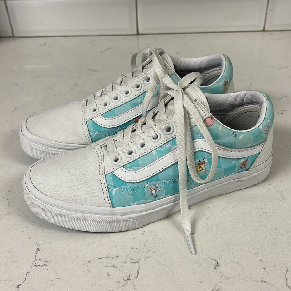 VANS SPONGEBOB SQUAREPANTS X OLD SKOOL 'BIKINI BUBBLE' Size 8.0 Women’s 6.5 Mens